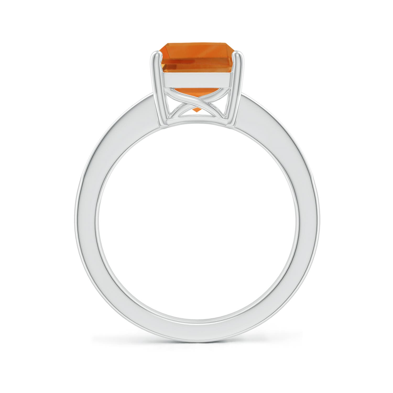 AAA - Citrine / 3.27 CT / 14 KT White Gold