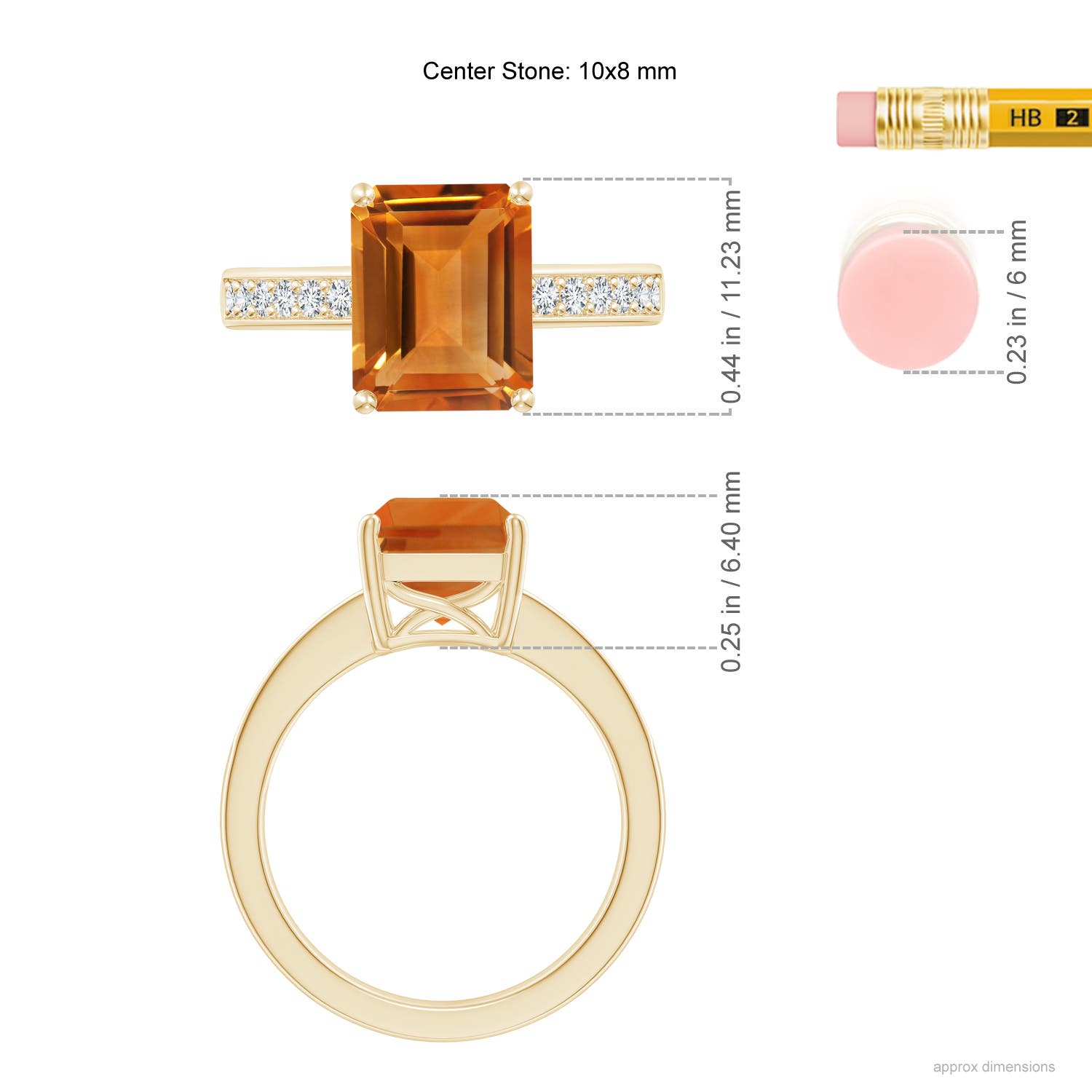 AAA - Citrine / 3.27 CT / 14 KT Yellow Gold