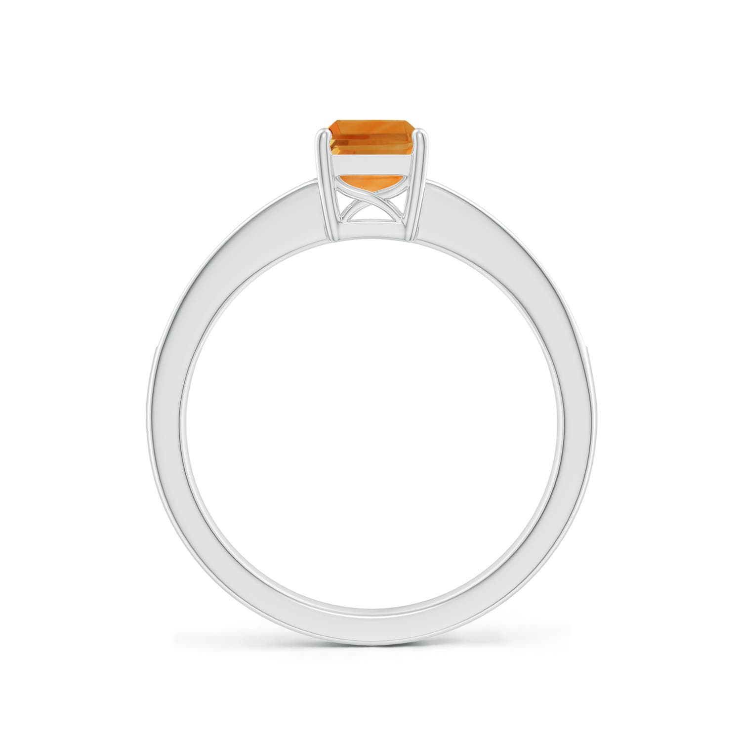 AA - Citrine / 1.18 CT / 14 KT White Gold