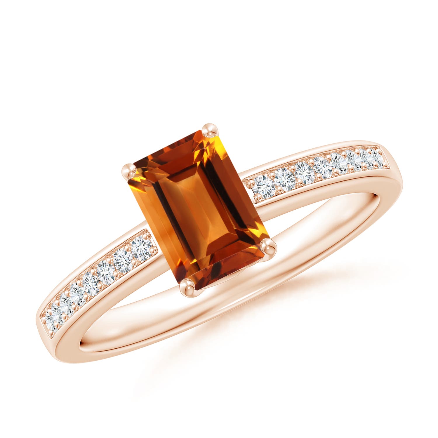 AAAA - Citrine / 1.18 CT / 14 KT Rose Gold