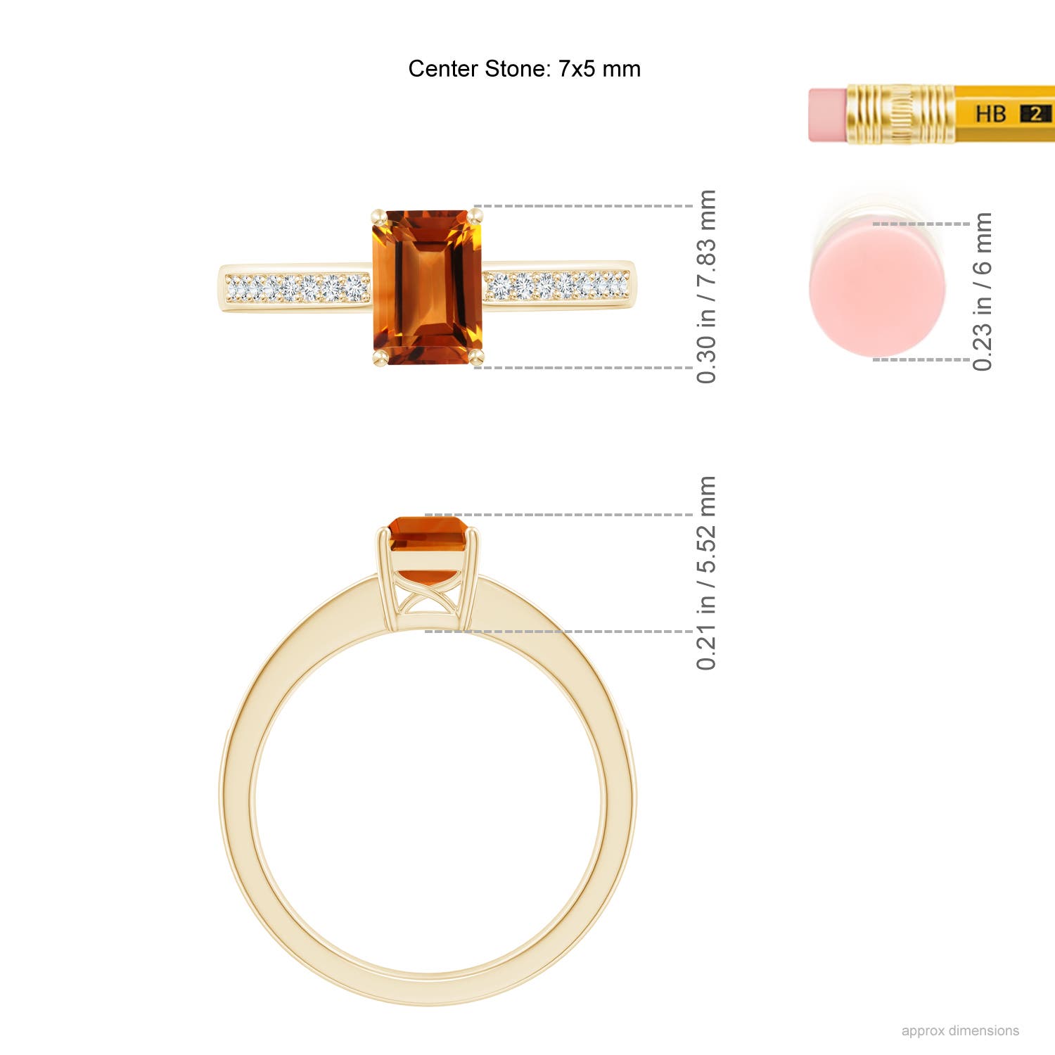 AAAA - Citrine / 1.18 CT / 14 KT Yellow Gold