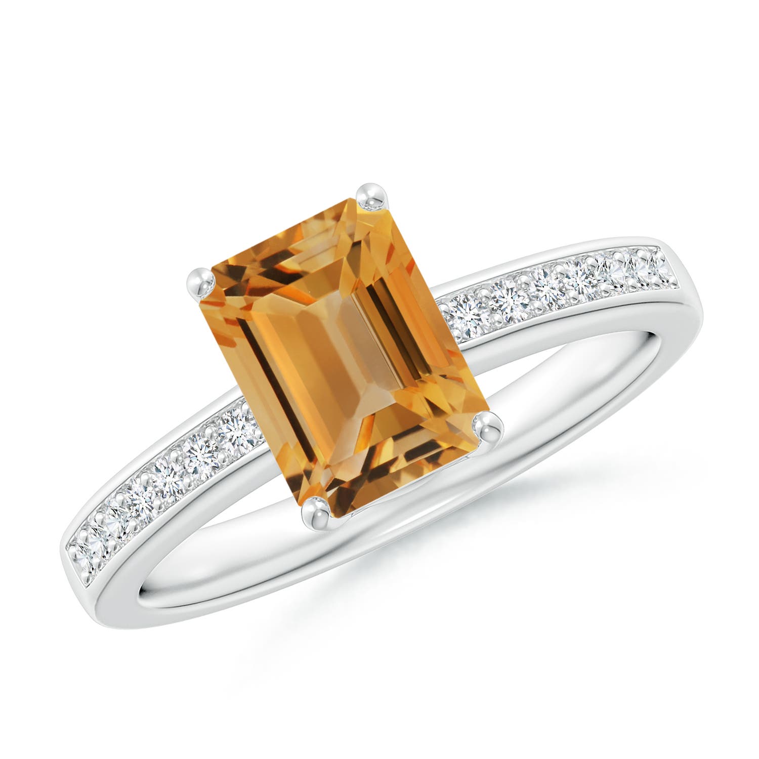 A - Citrine / 1.64 CT / 14 KT White Gold