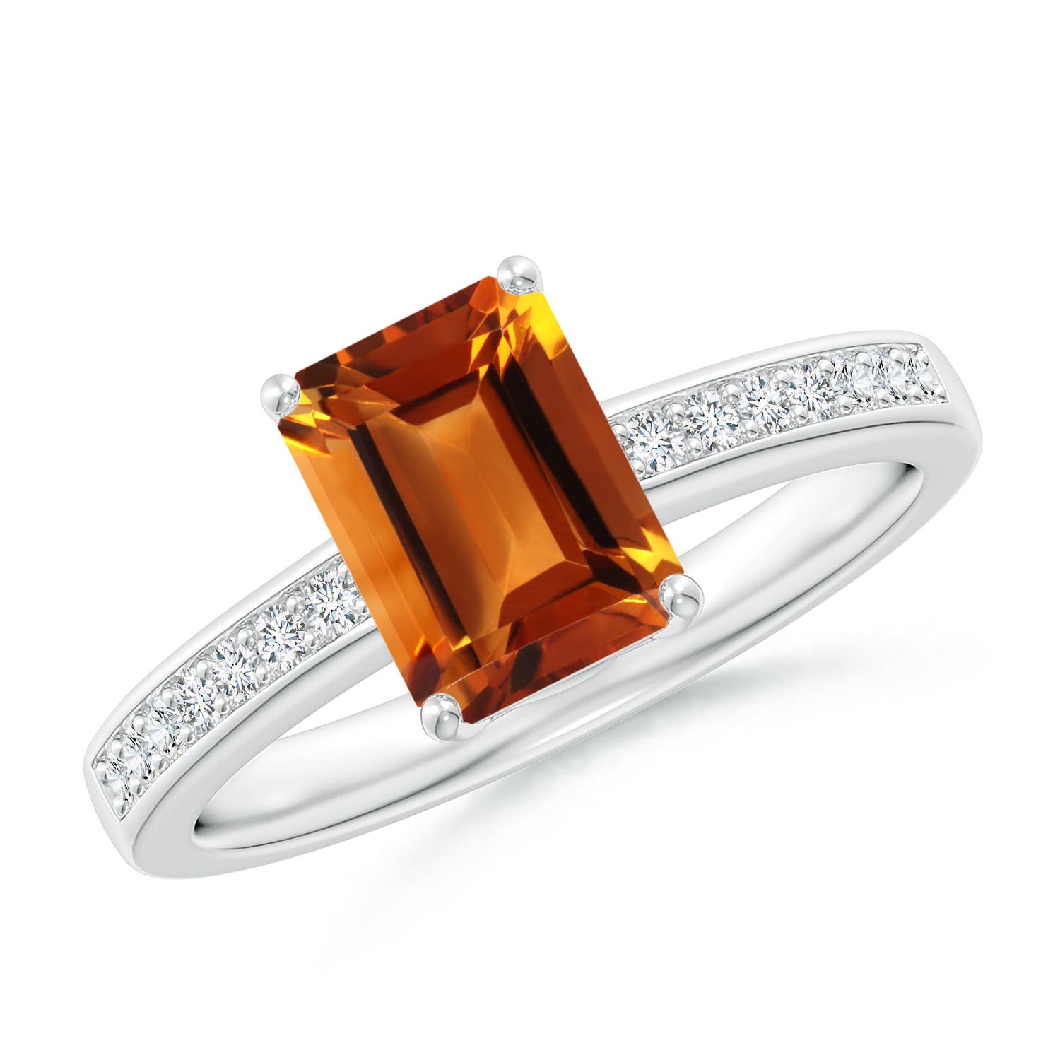 AAAA - Citrine / 1.64 CT / 14 KT White Gold