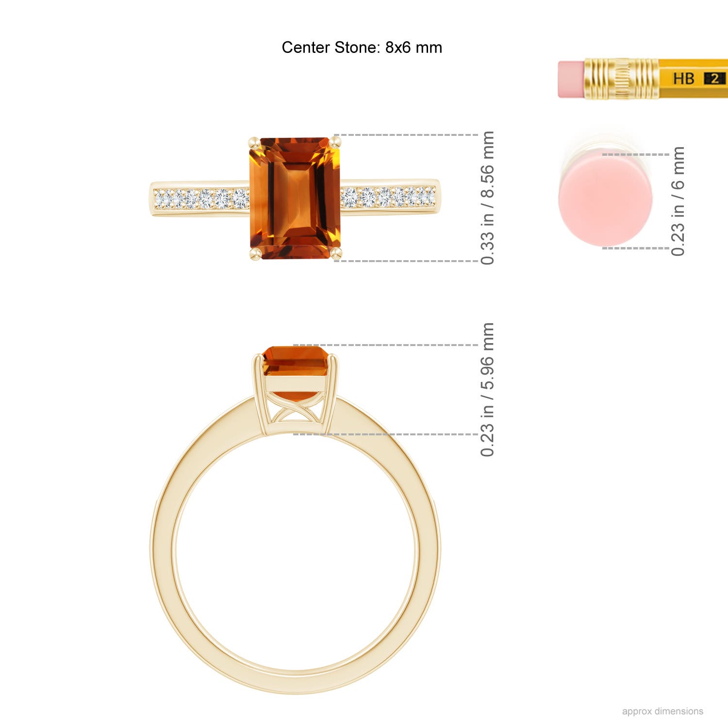 AAAA - Citrine / 1.64 CT / 14 KT Yellow Gold