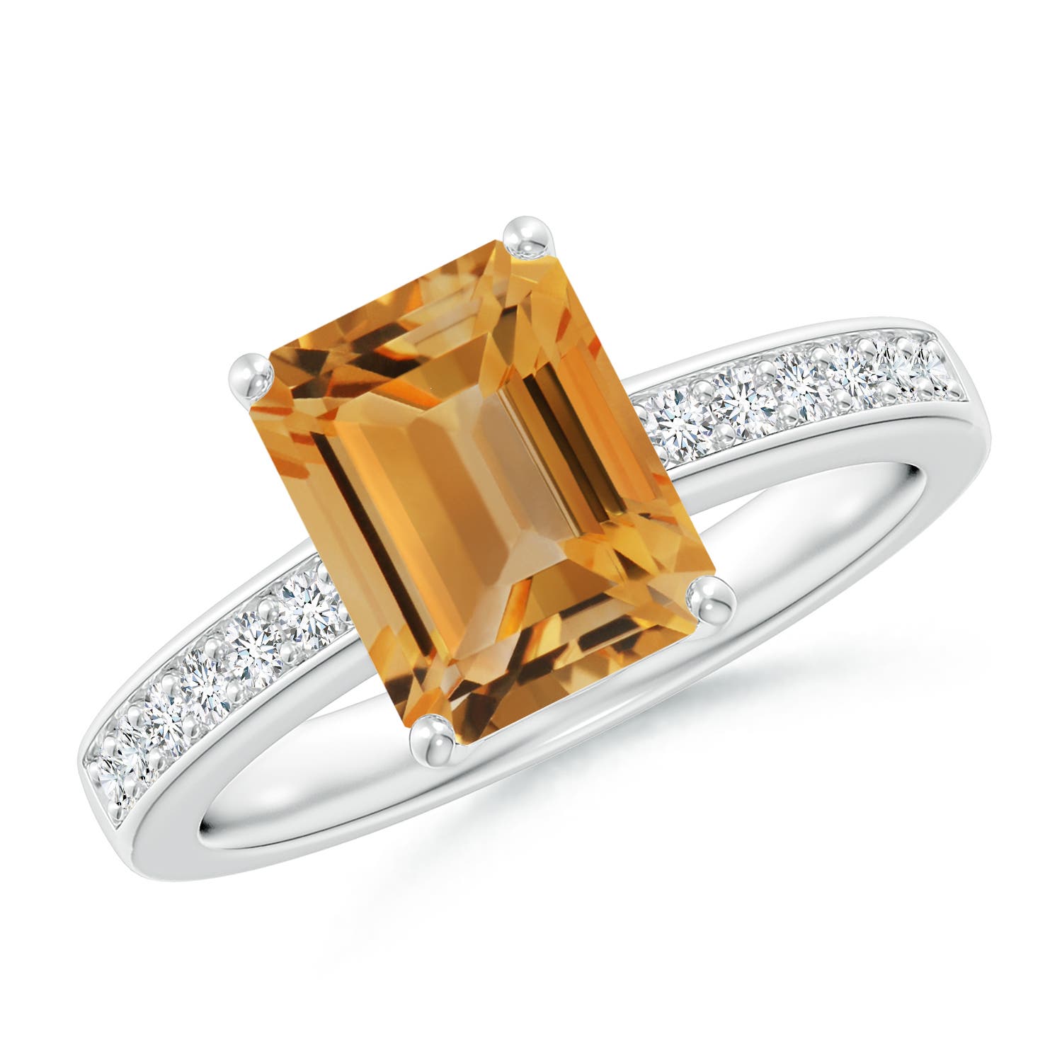 A - Citrine / 2.24 CT / 14 KT White Gold