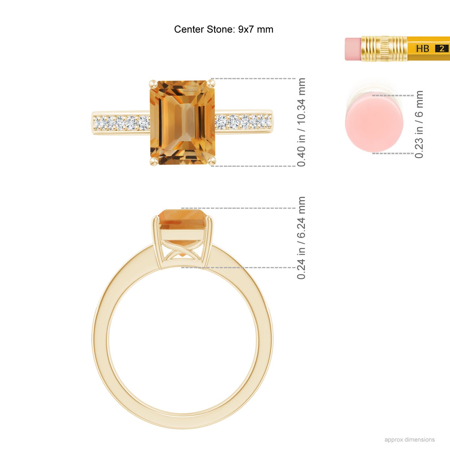 A - Citrine / 2.24 CT / 14 KT Yellow Gold