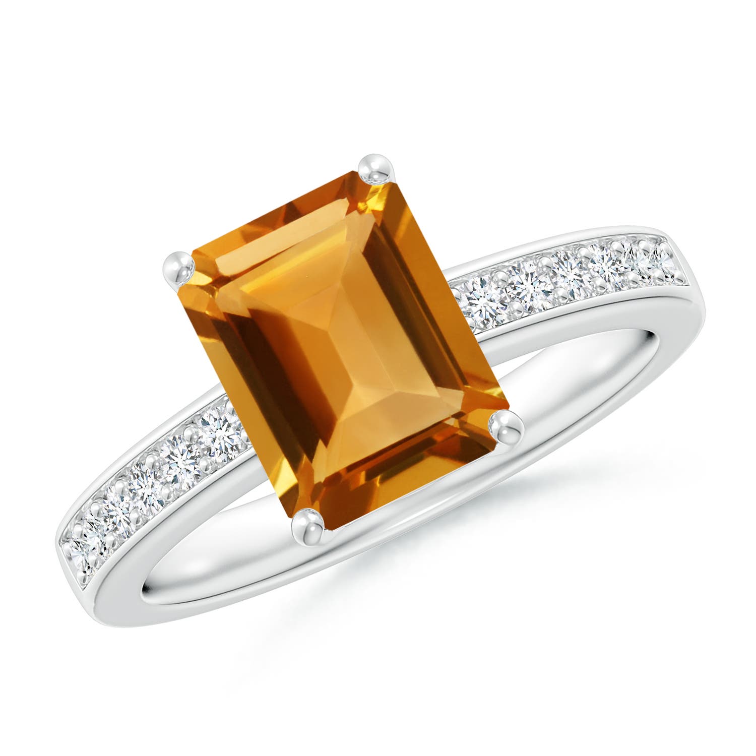 AA - Citrine / 2.24 CT / 14 KT White Gold