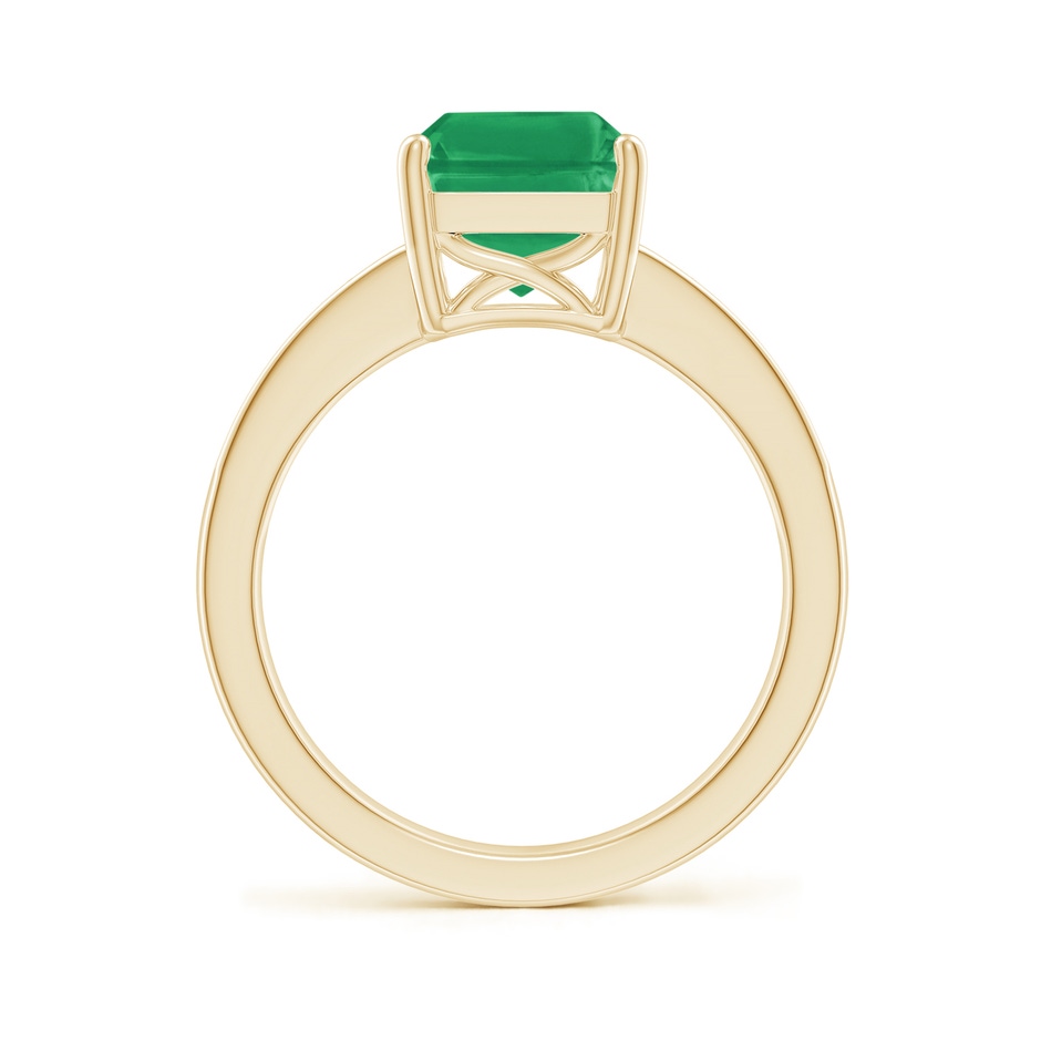 10x8mm A Octagonal Emerald Cocktail Ring with Diamonds in Yellow Gold side 199