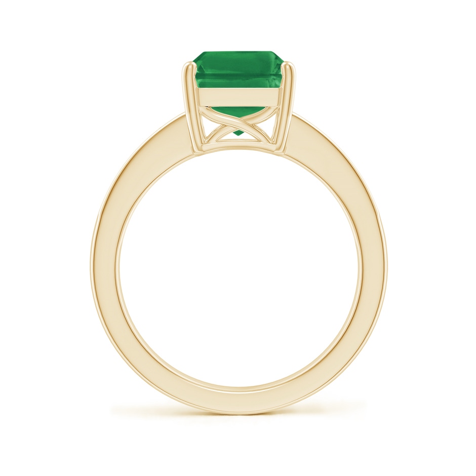 10x8mm AA Octagonal Emerald Cocktail Ring with Diamonds in 18K Yellow Gold side 199