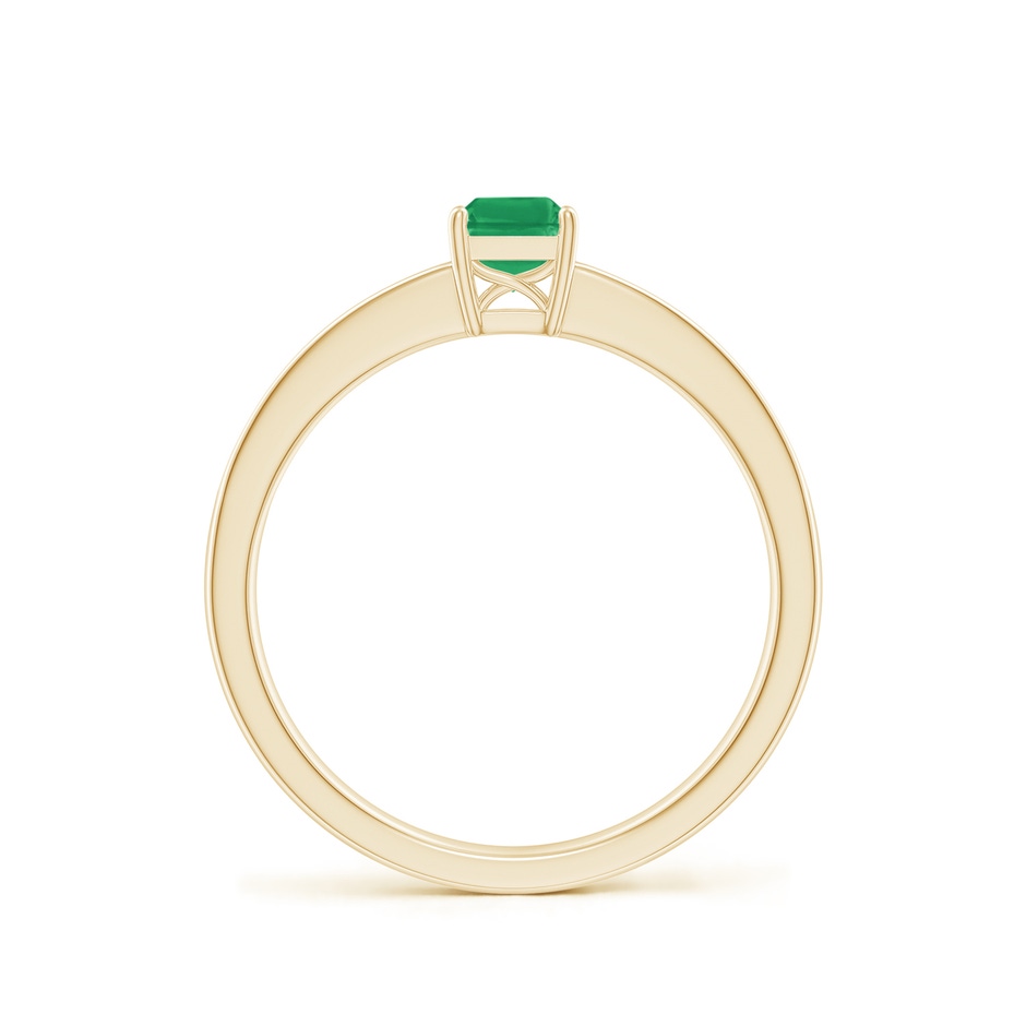 6x4mm A Octagonal Emerald Cocktail Ring with Diamonds in Yellow Gold side 199