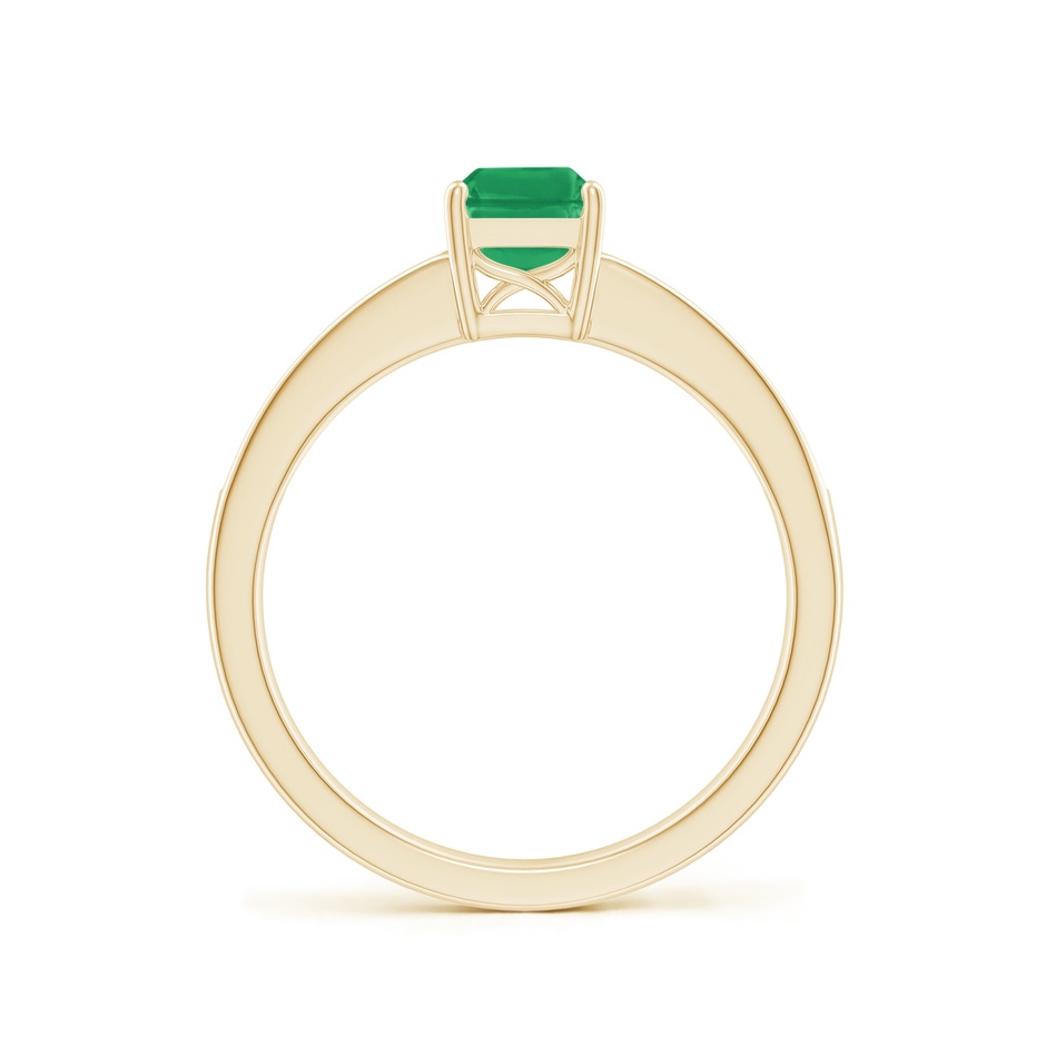 7x5mm A Octagonal Emerald Cocktail Ring with Diamonds in Yellow Gold side 199
