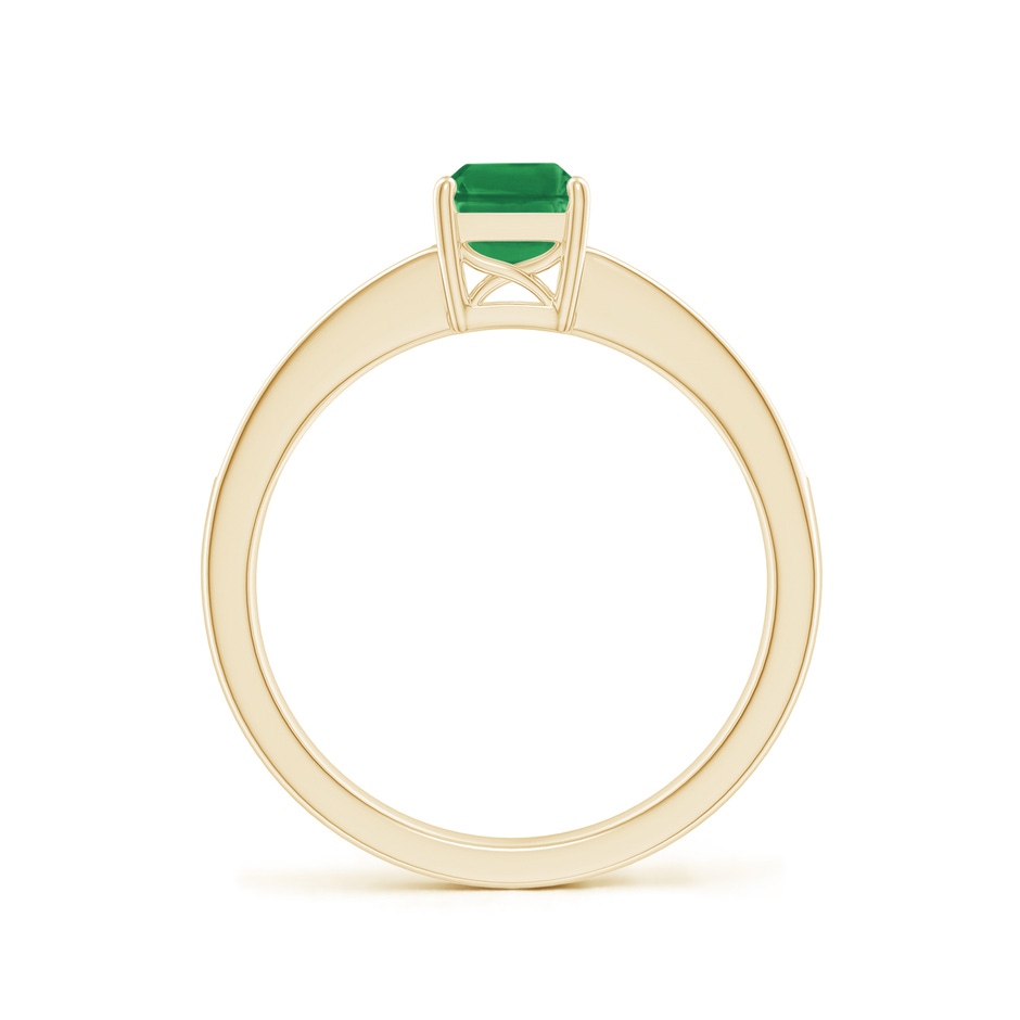7x5mm AA Octagonal Emerald Cocktail Ring with Diamonds in Yellow Gold side 199