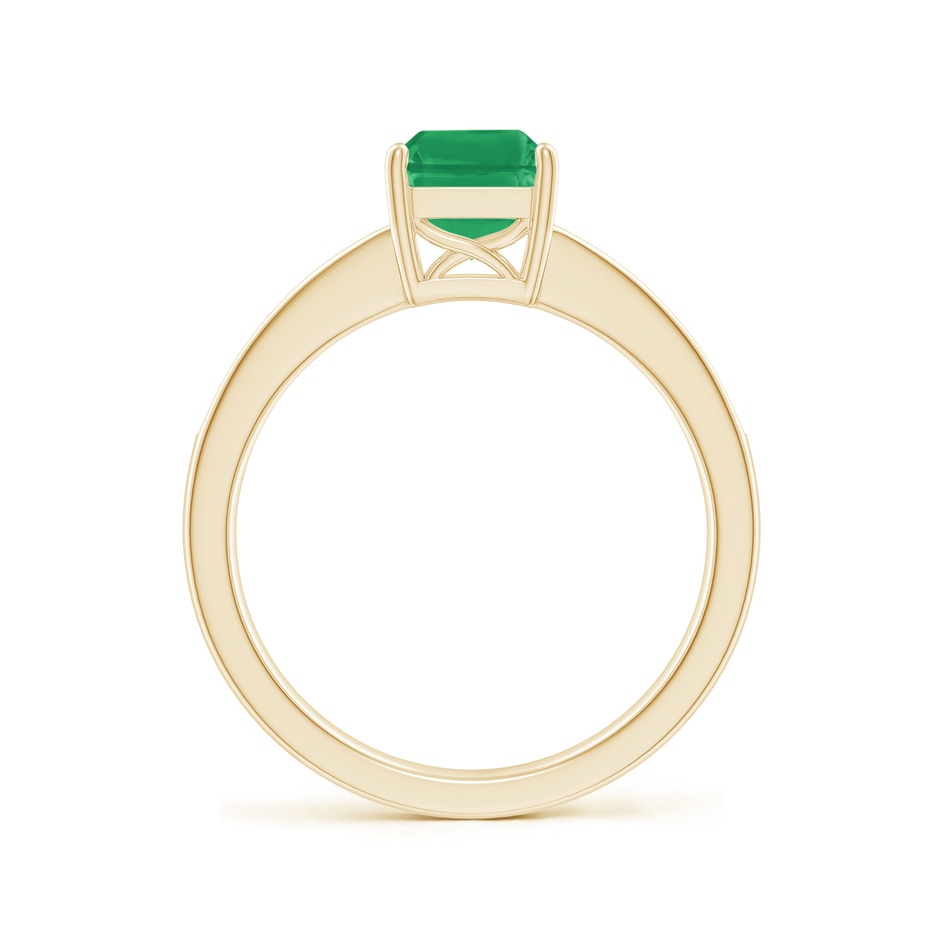 8x6mm A Octagonal Emerald Cocktail Ring with Diamonds in Yellow Gold side 199