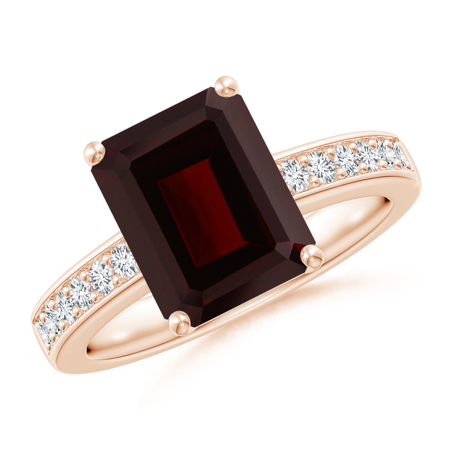 A - Garnet / 4.17 CT / 14 KT Rose Gold