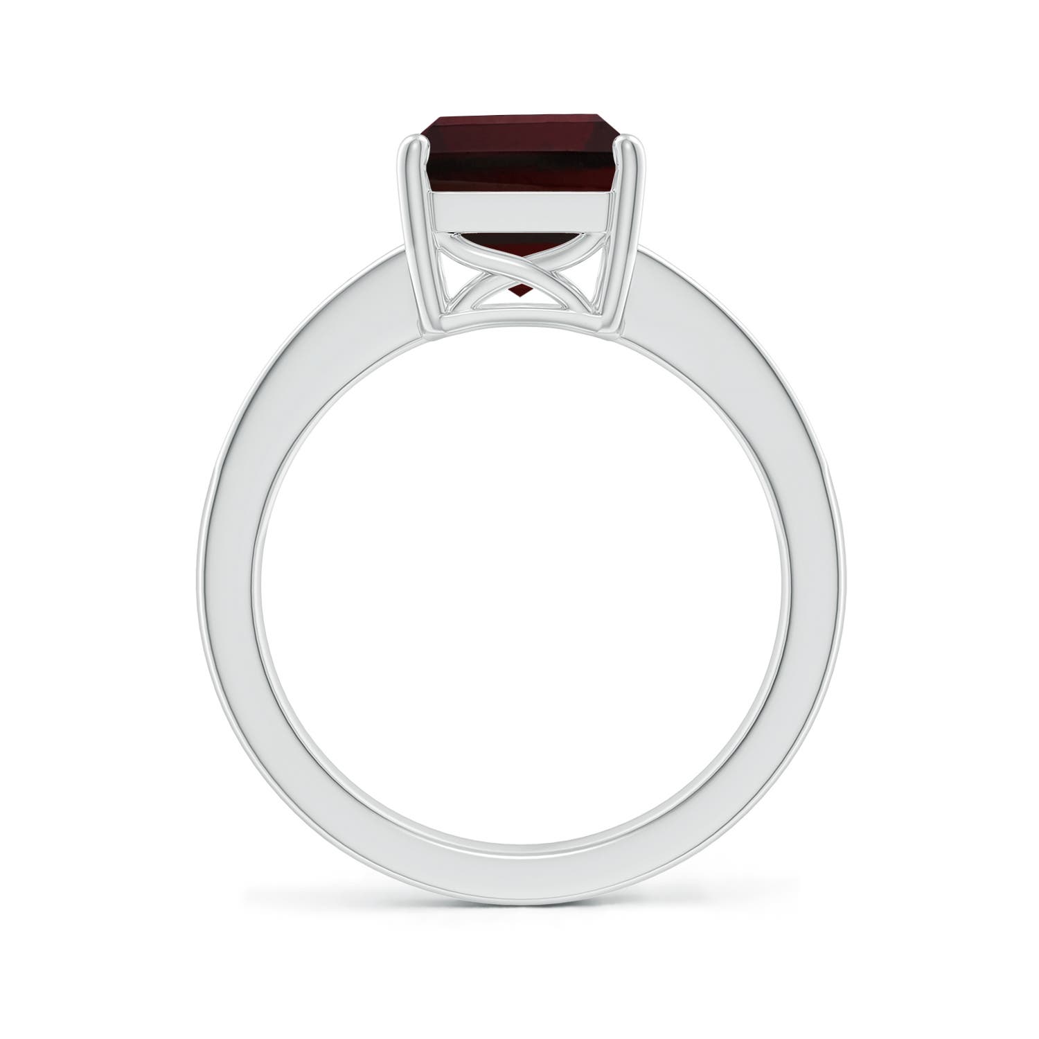 A - Garnet / 4.17 CT / 14 KT White Gold