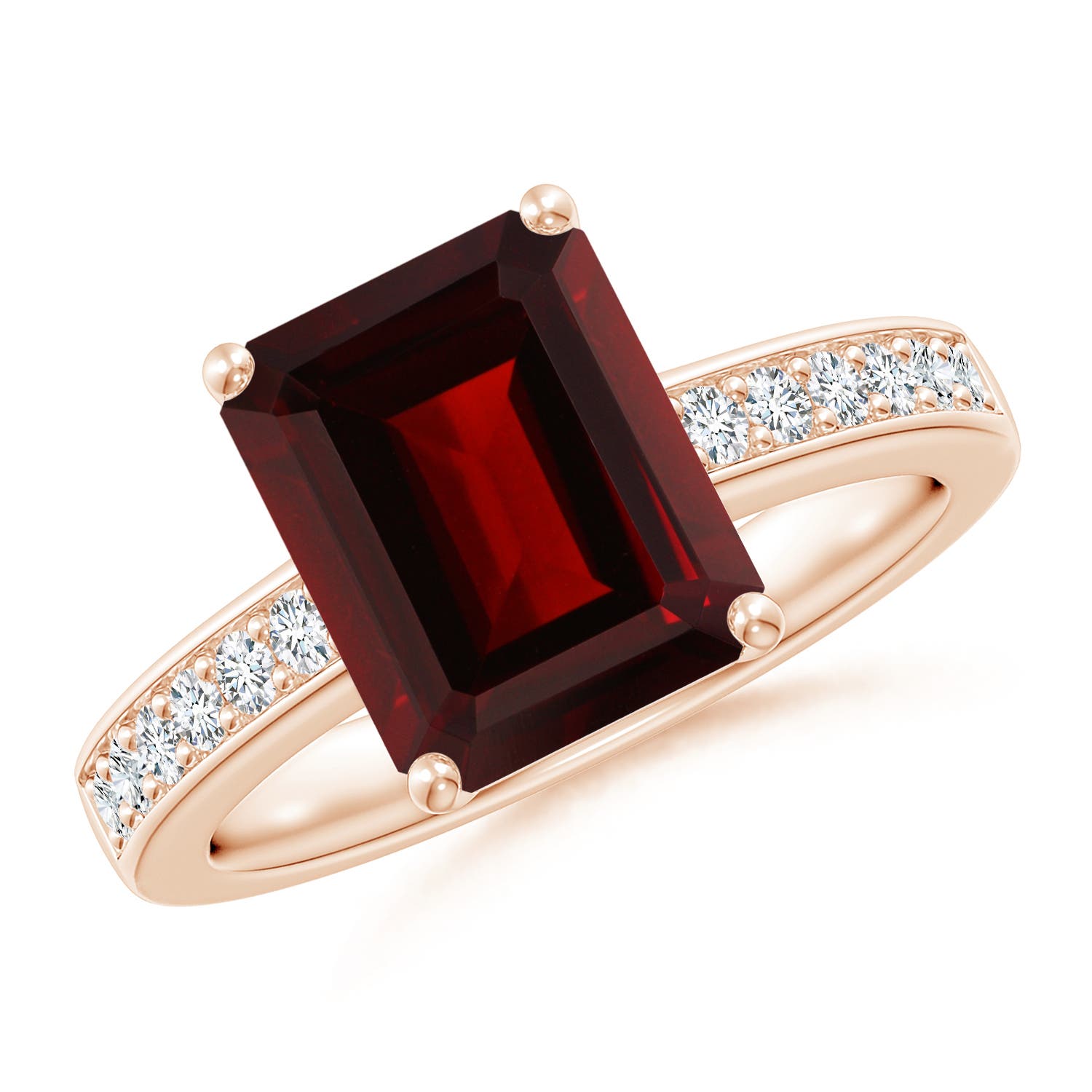 AA - Garnet / 4.17 CT / 14 KT Rose Gold