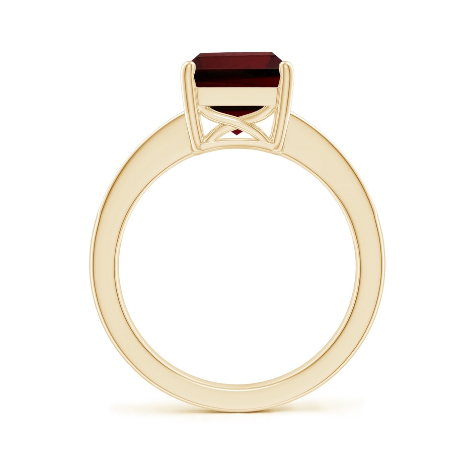 10x8mm AA Octagonal Garnet Cocktail Ring with Diamonds in Yellow Gold side 199