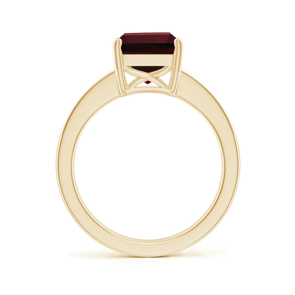 10x8mm AAA Octagonal Garnet Cocktail Ring with Diamonds in 18K Yellow Gold side 199