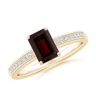 Emerald Cut A Garnet