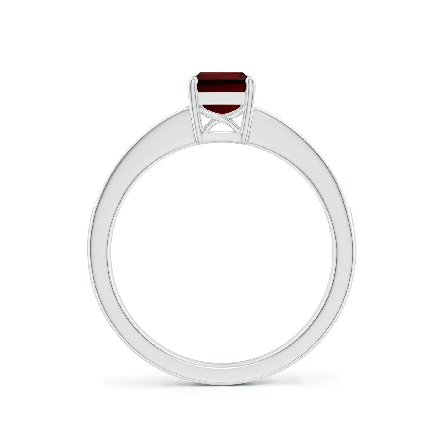 AA - Garnet / 1.33 CT / 14 KT White Gold