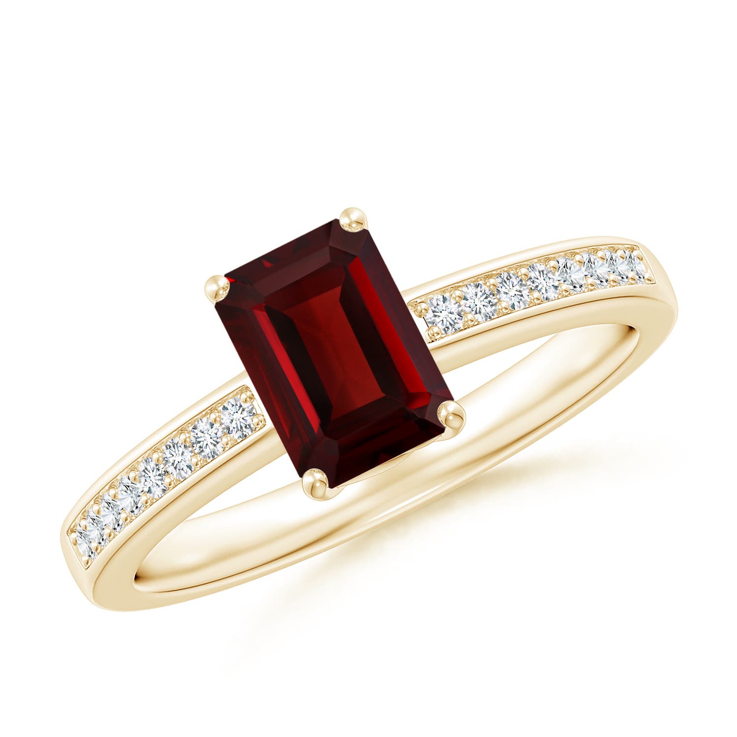 AAA - Garnet / 1.33 CT / 14 KT Yellow Gold