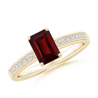 Emerald Cut AAA Garnet