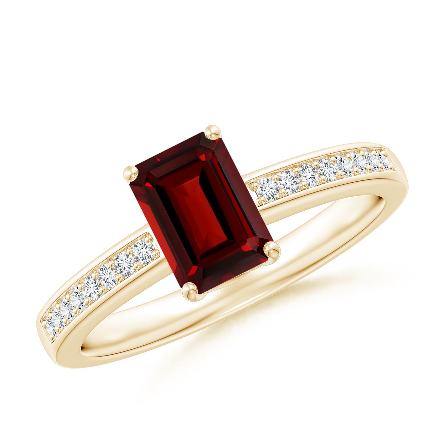 AAAA - Garnet / 1.33 CT / 14 KT Yellow Gold