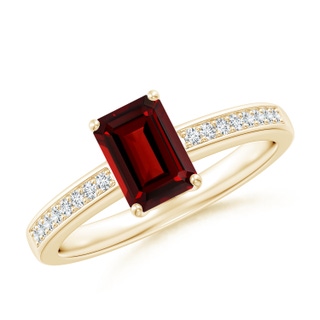 Emerald Cut AAAA Garnet