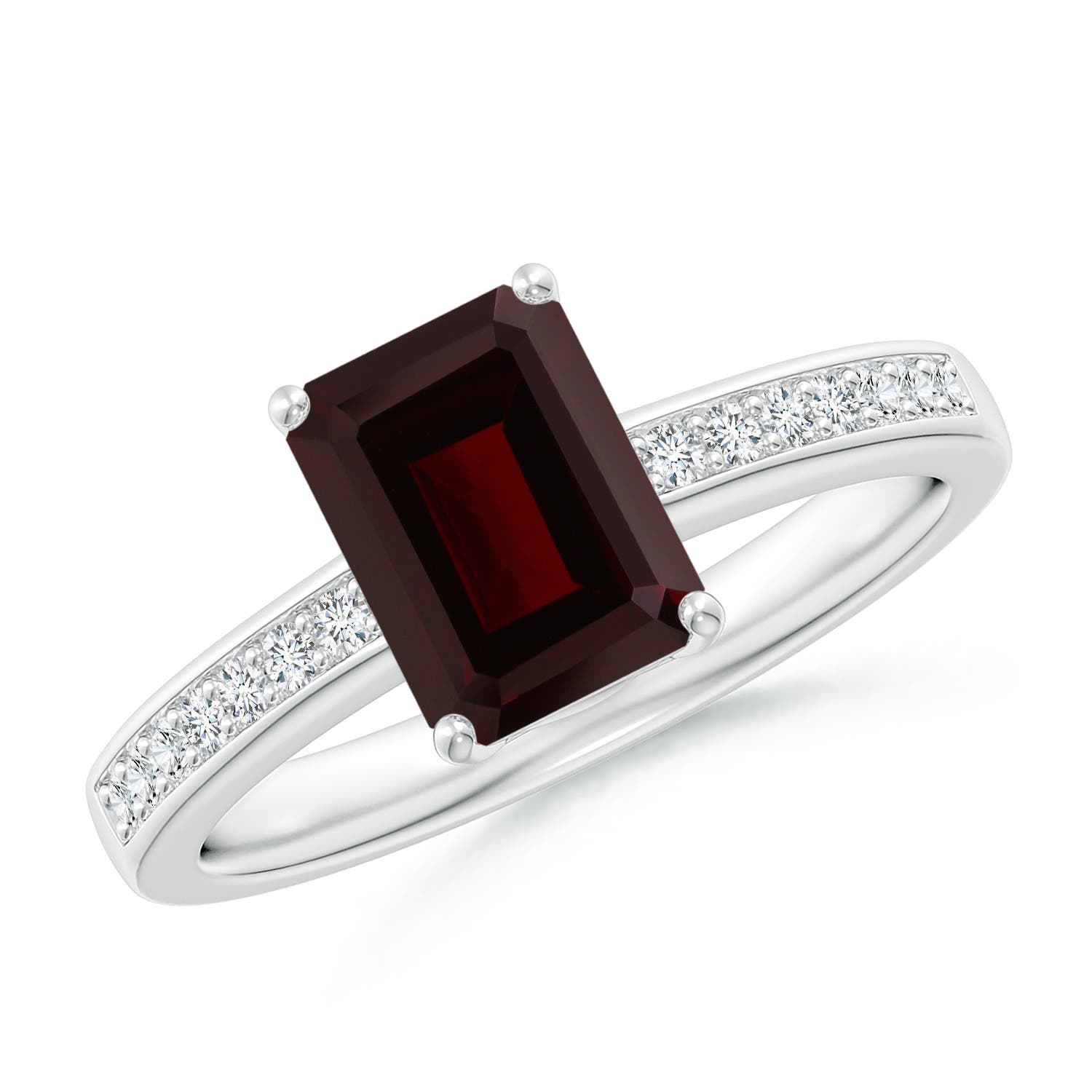 A - Garnet / 1.94 CT / 14 KT White Gold