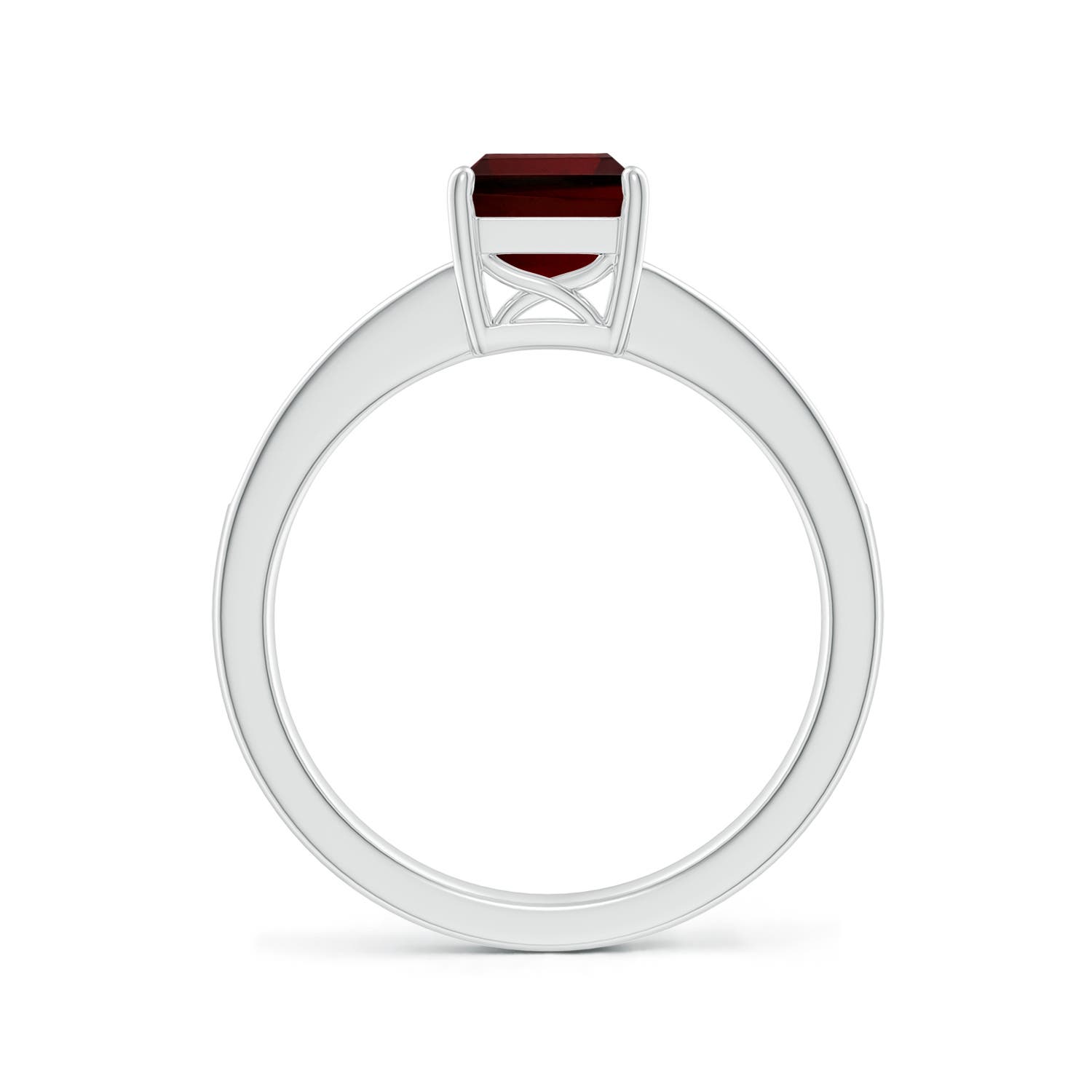 AA - Garnet / 1.94 CT / 14 KT White Gold