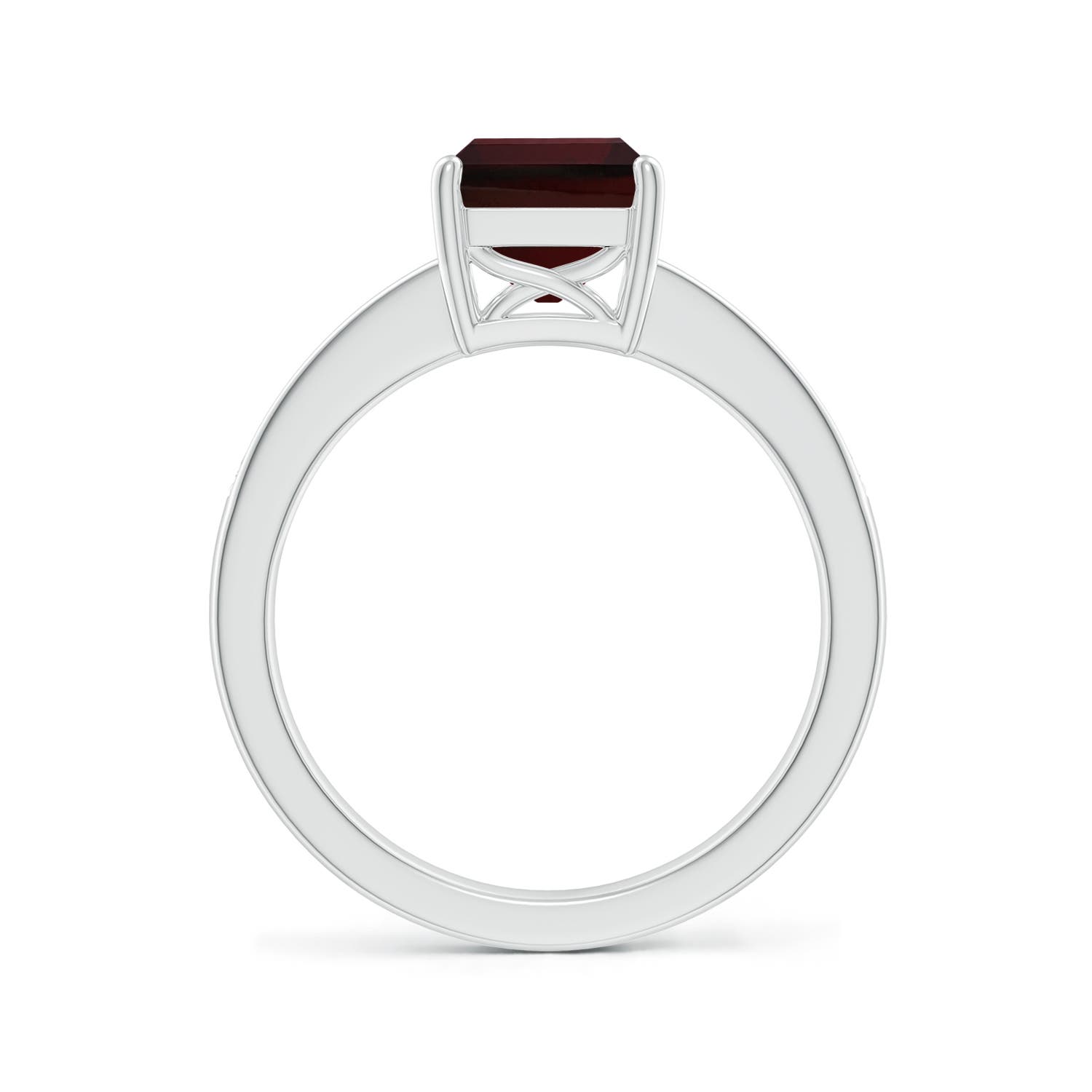 A - Garnet / 2.94 CT / 14 KT White Gold