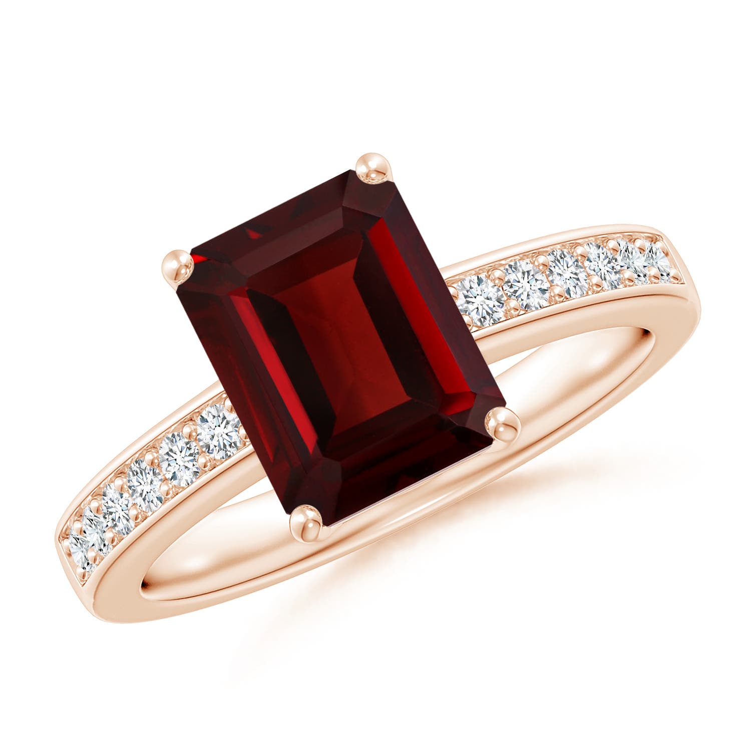 AAA - Garnet / 2.94 CT / 14 KT Rose Gold