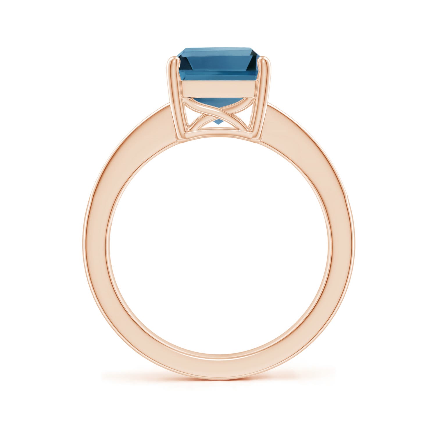 AA - London Blue Topaz / 4.17 CT / 14 KT Rose Gold