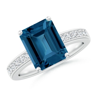 Emerald Cut AAA London Blue Topaz