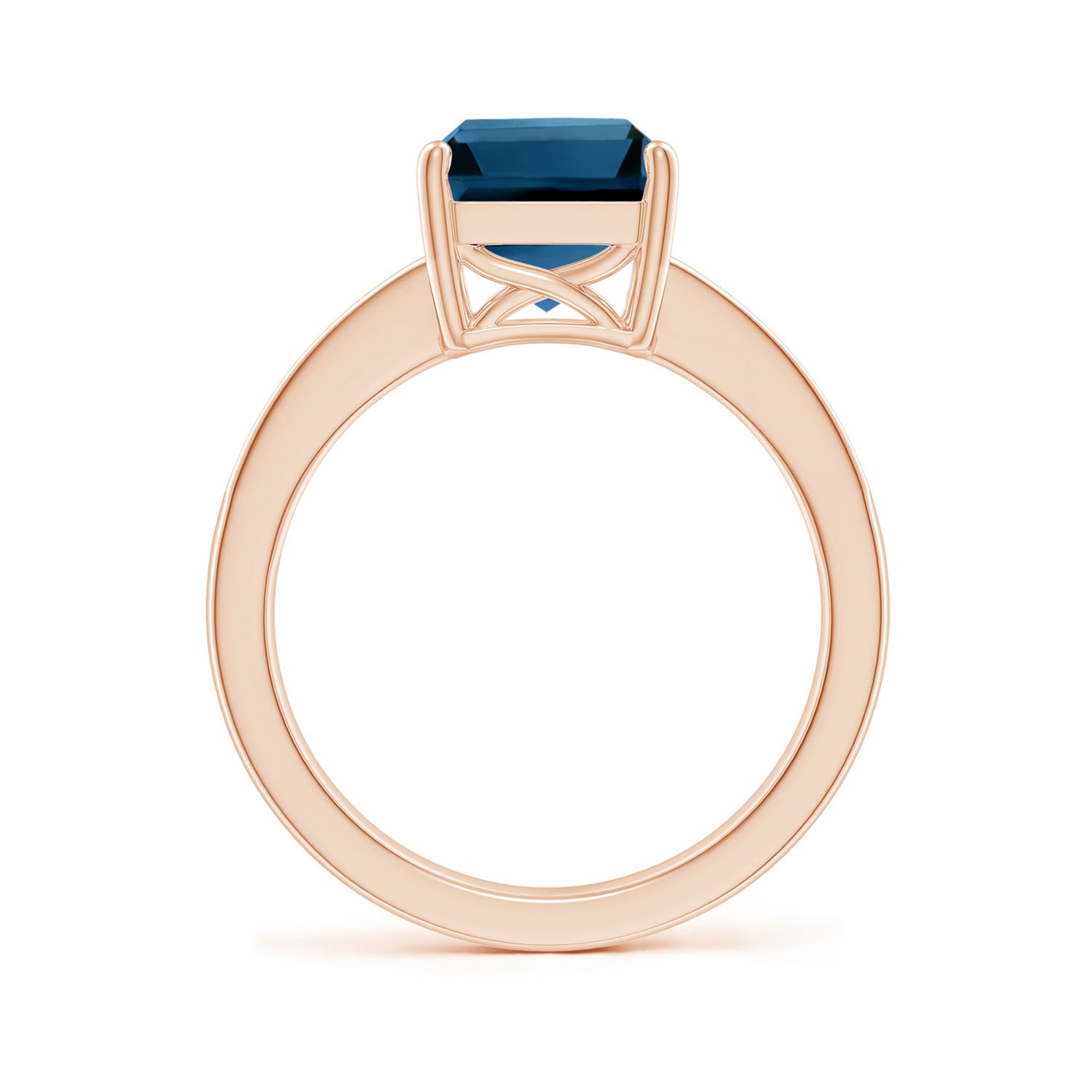 AAAA - London Blue Topaz / 4.17 CT / 14 KT Rose Gold