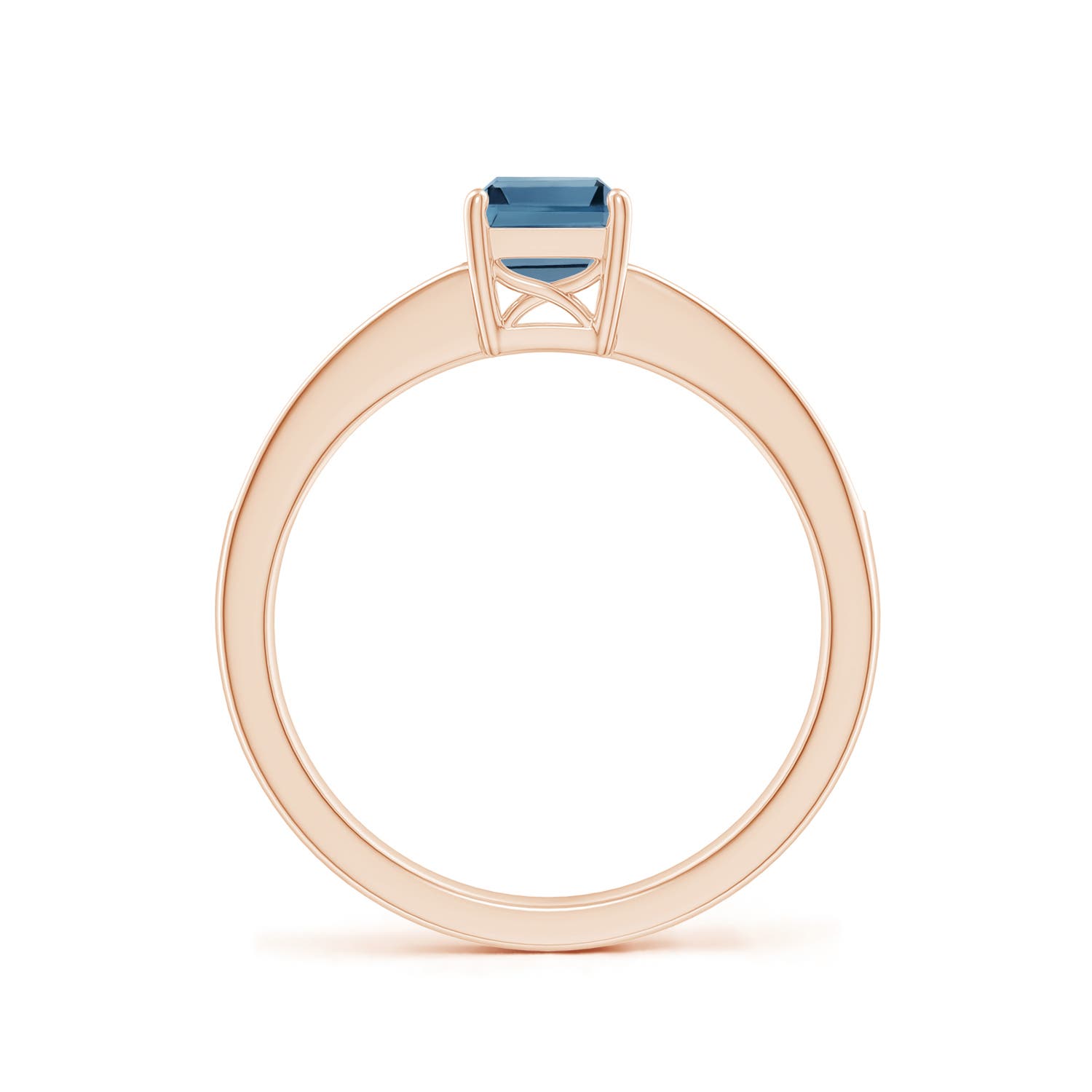 A - London Blue Topaz / 1.33 CT / 14 KT Rose Gold