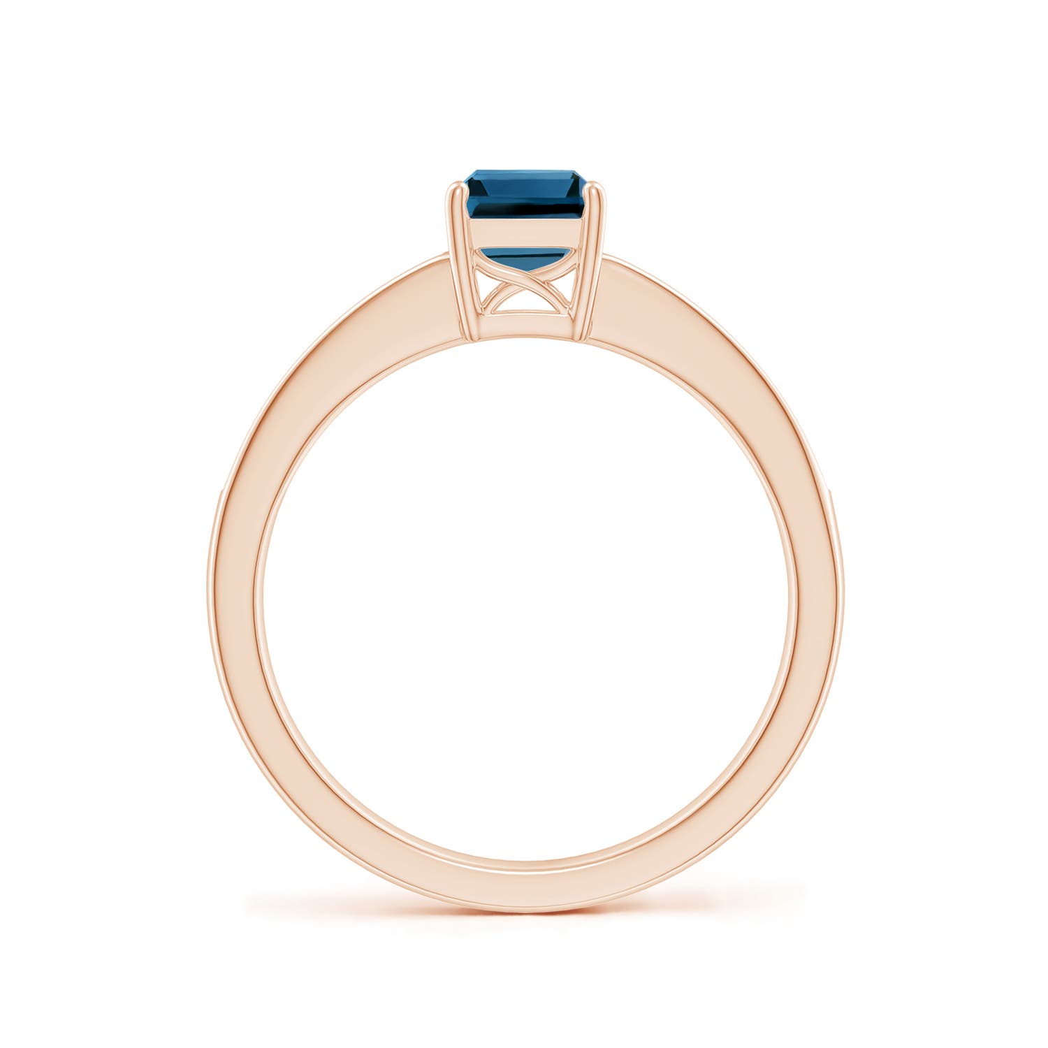 AAA - London Blue Topaz / 1.33 CT / 14 KT Rose Gold