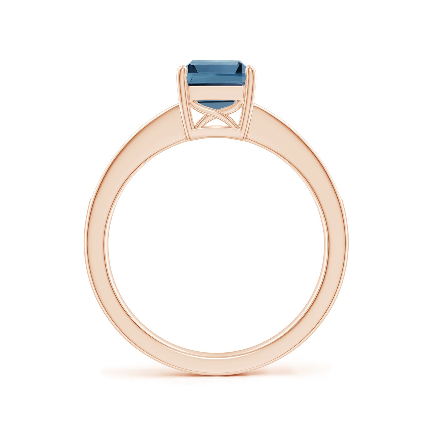 A - London Blue Topaz / 2.09 CT / 14 KT Rose Gold