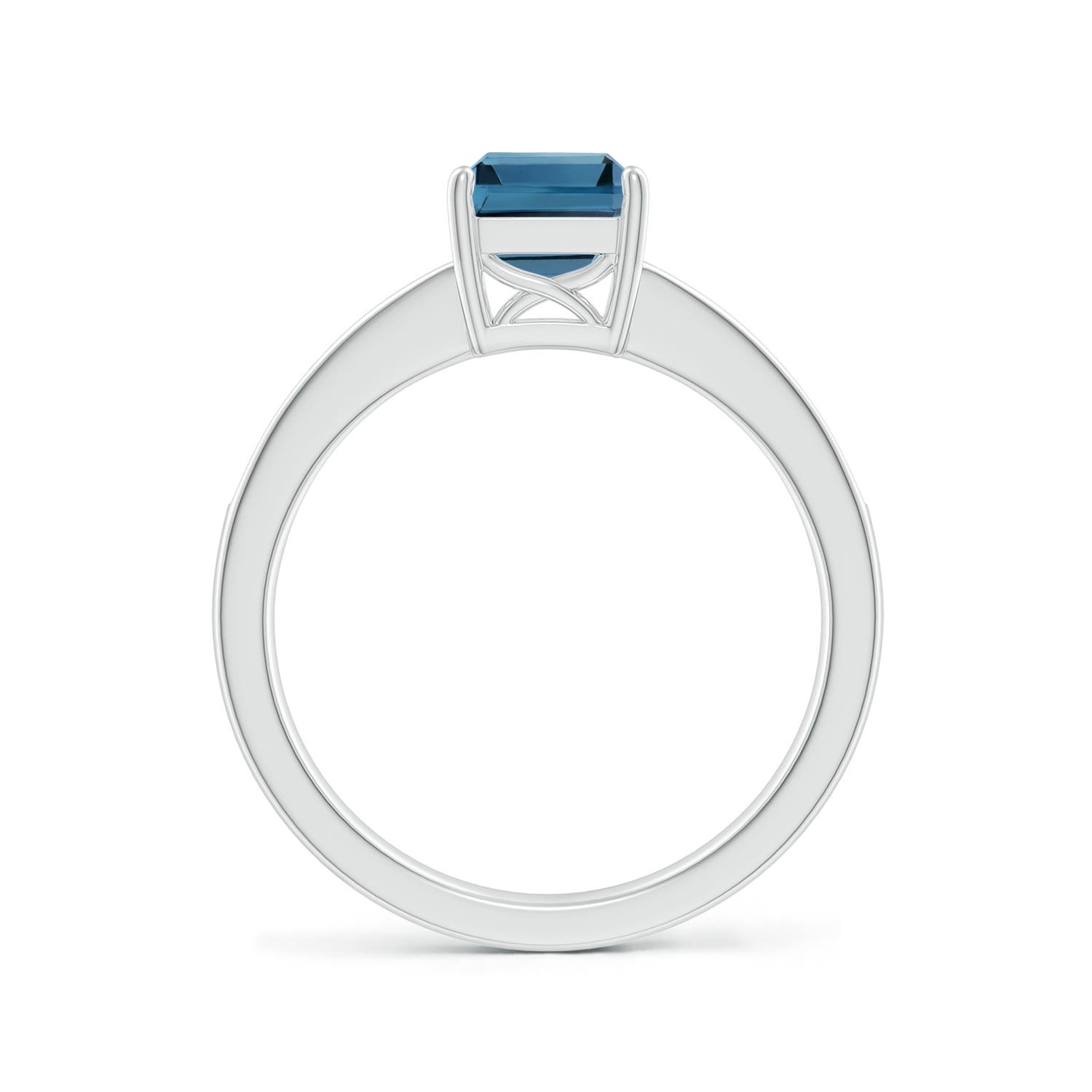 AA - London Blue Topaz / 2.09 CT / 14 KT White Gold