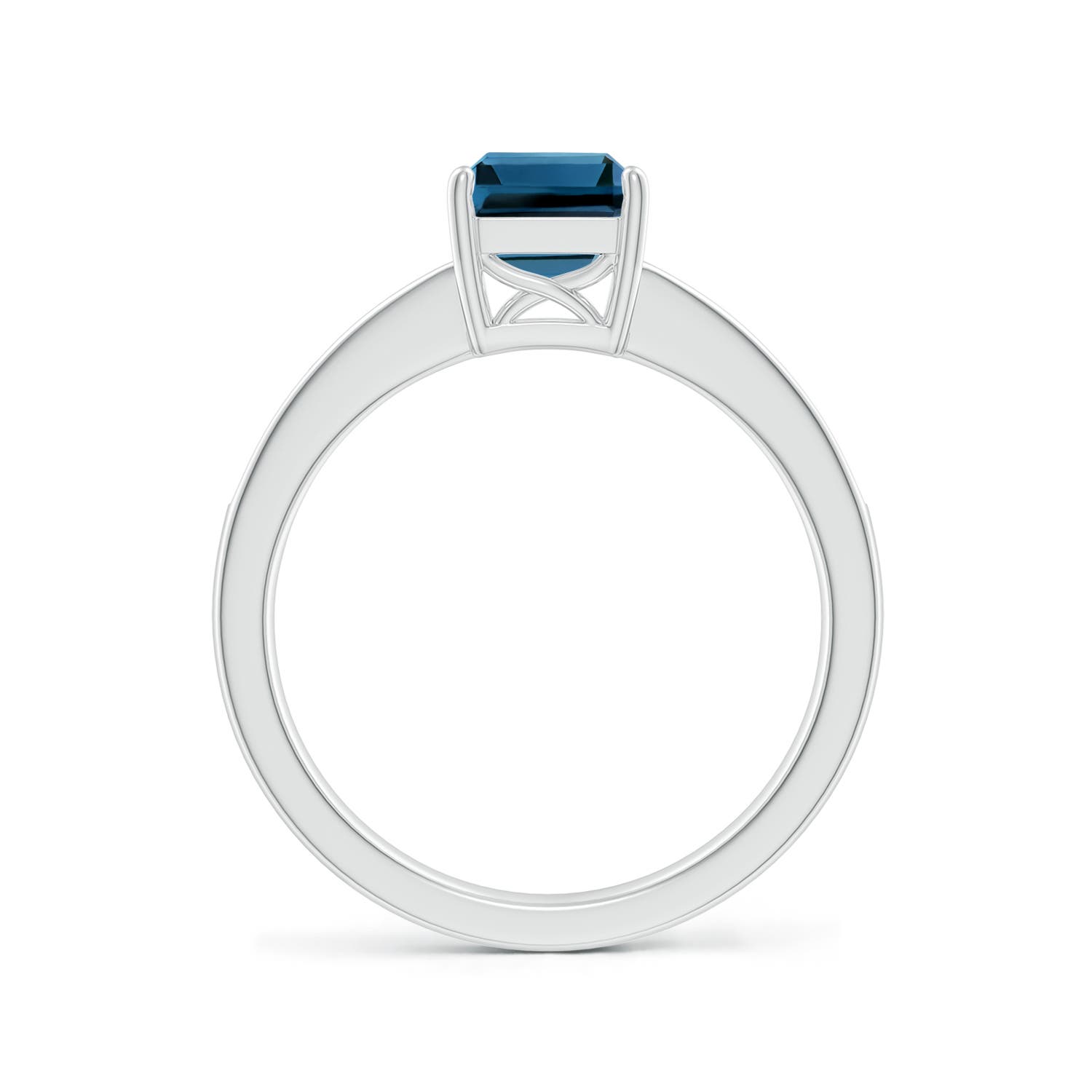 AAA - London Blue Topaz / 2.09 CT / 14 KT White Gold