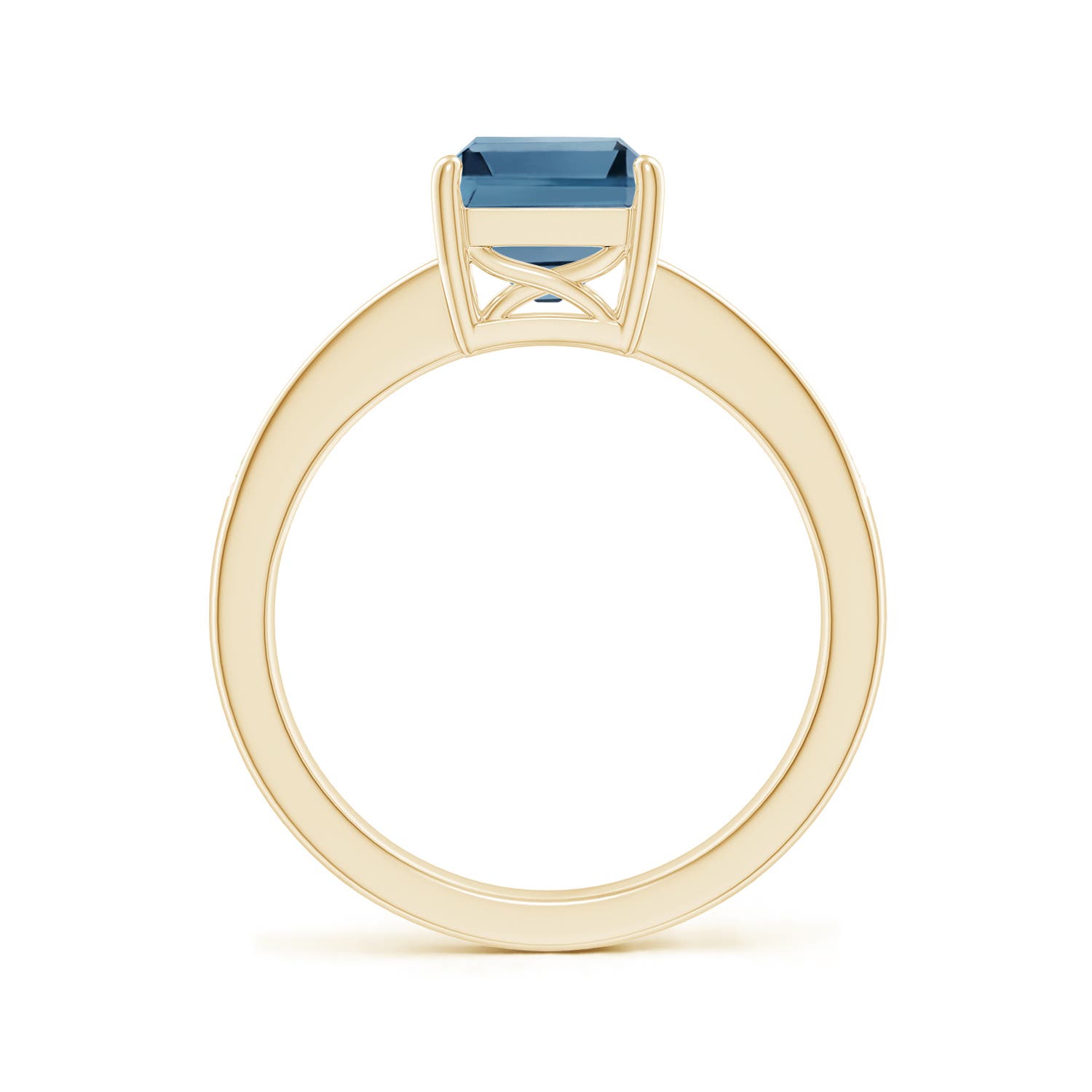 A - London Blue Topaz / 2.89 CT / 14 KT Yellow Gold