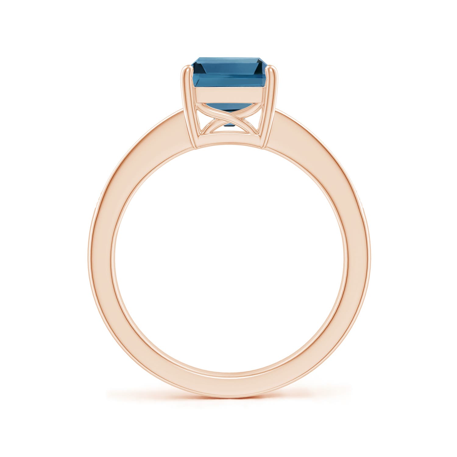 AA - London Blue Topaz / 2.89 CT / 14 KT Rose Gold