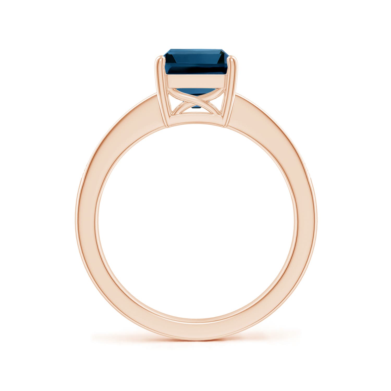 AAAA - London Blue Topaz / 2.89 CT / 14 KT Rose Gold