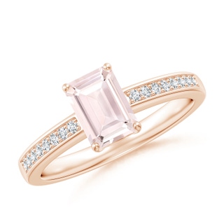 Emerald Cut A Morganite