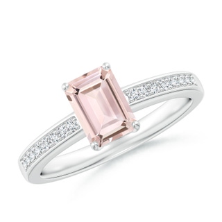 Emerald Cut AA Morganite