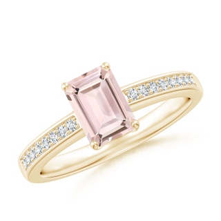 Emerald Cut AA Morganite