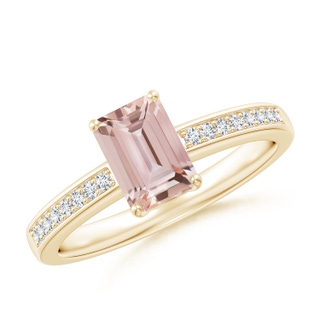 Emerald Cut AAA Morganite