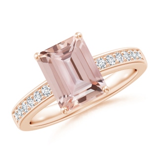 Emerald Cut AAA Morganite