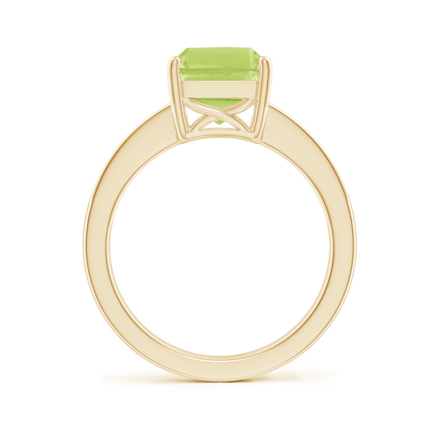 A - Peridot / 3.47 CT / 14 KT Yellow Gold