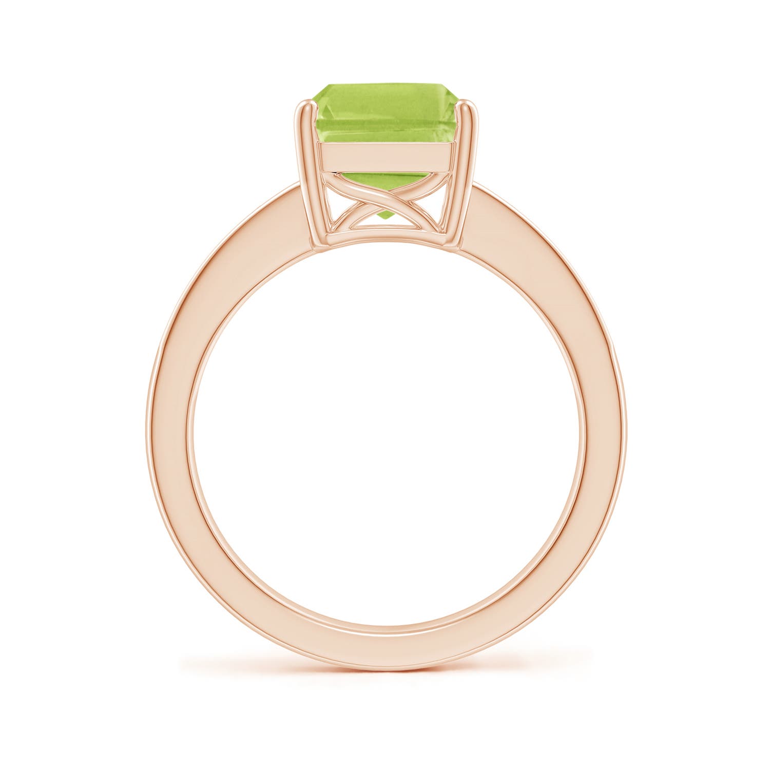 AA - Peridot / 3.47 CT / 14 KT Rose Gold